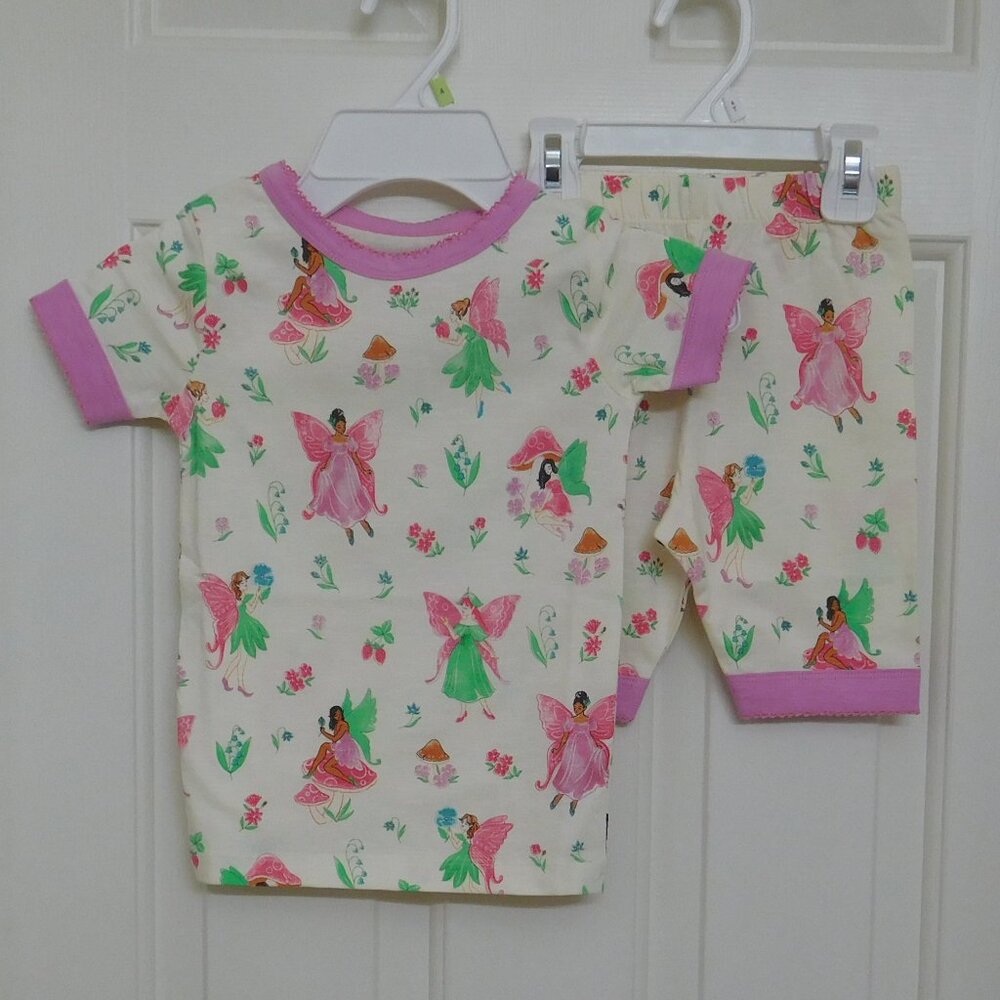 NWT 2pc Hatley Garden Fairy Top & Shorts Pajamas sz 4